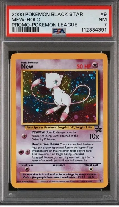 Pokemon Black Star Promo Mew card
